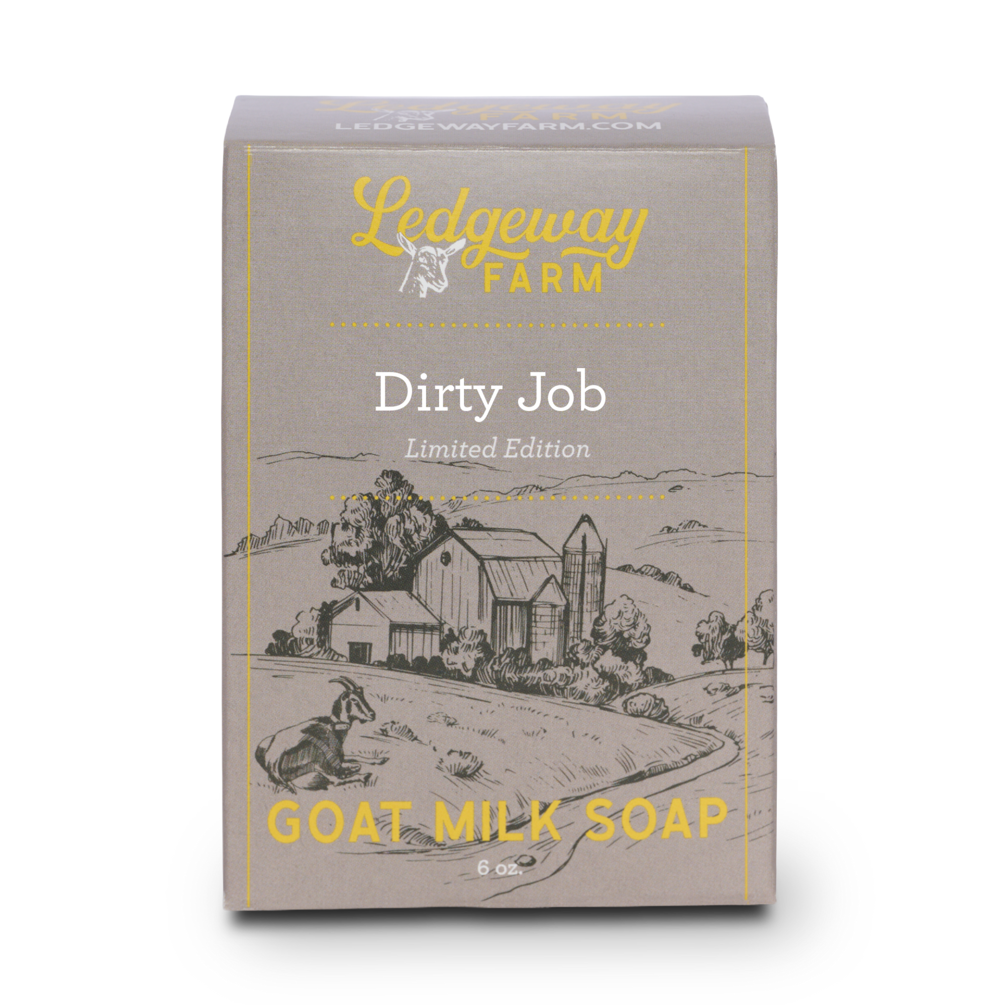Ledgewood Farm Dirty Job Goat milk soap packaging