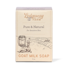 Box of Ledgeway Farm Pure & Natural goat milk soap on a white background