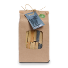 Package of soap ends with a window, featuring a goat label on a white background.