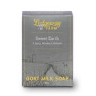 Ledgeway Farm Sweet Earth goat milk soap packaging on a white background