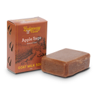 Ledgeway Farm Apple Sage goat milk soap with packaging on a white background